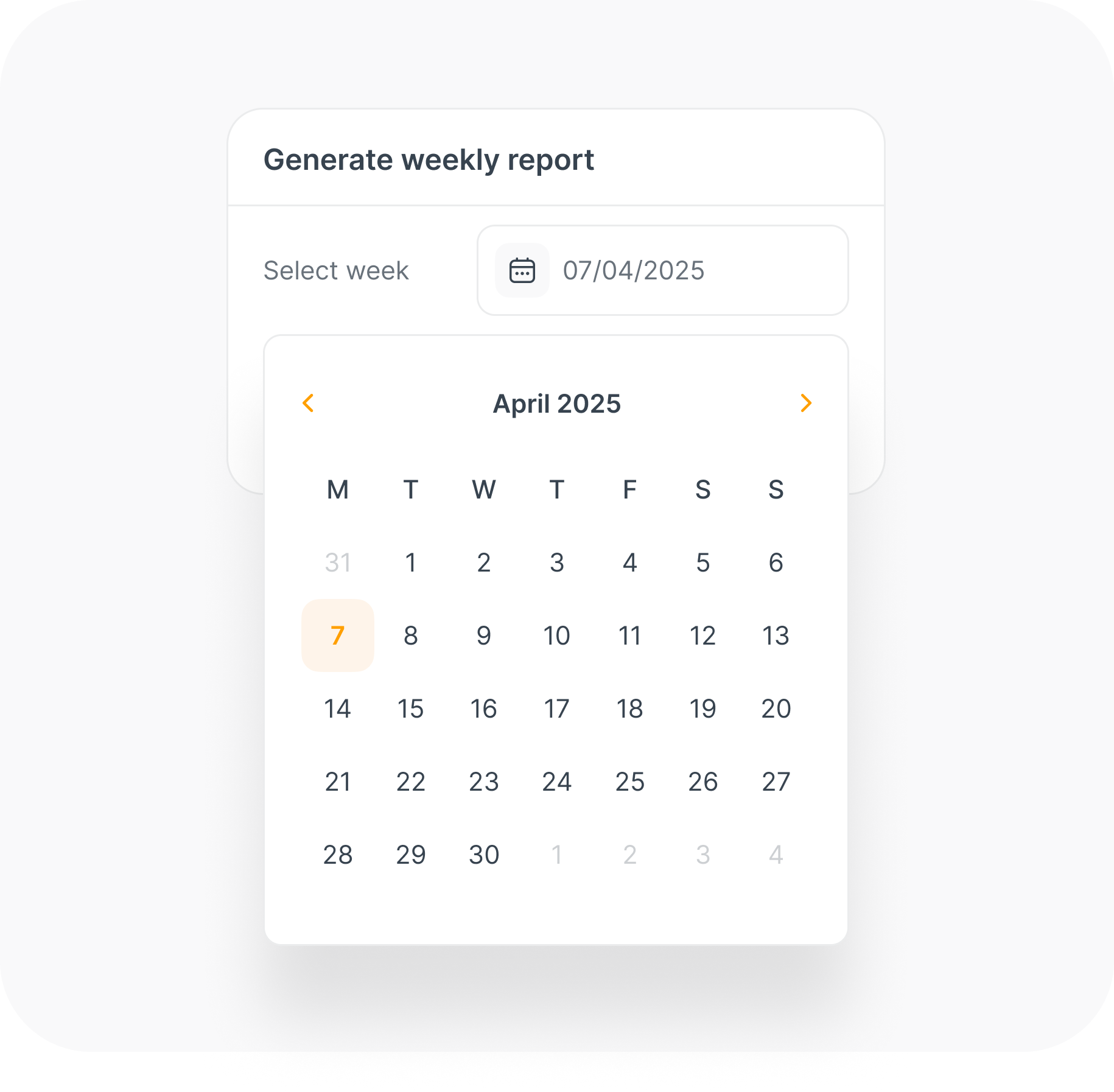 1. Generate weekly report