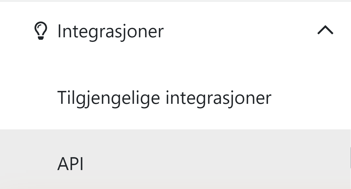 Fonn | Integrasjoner og API