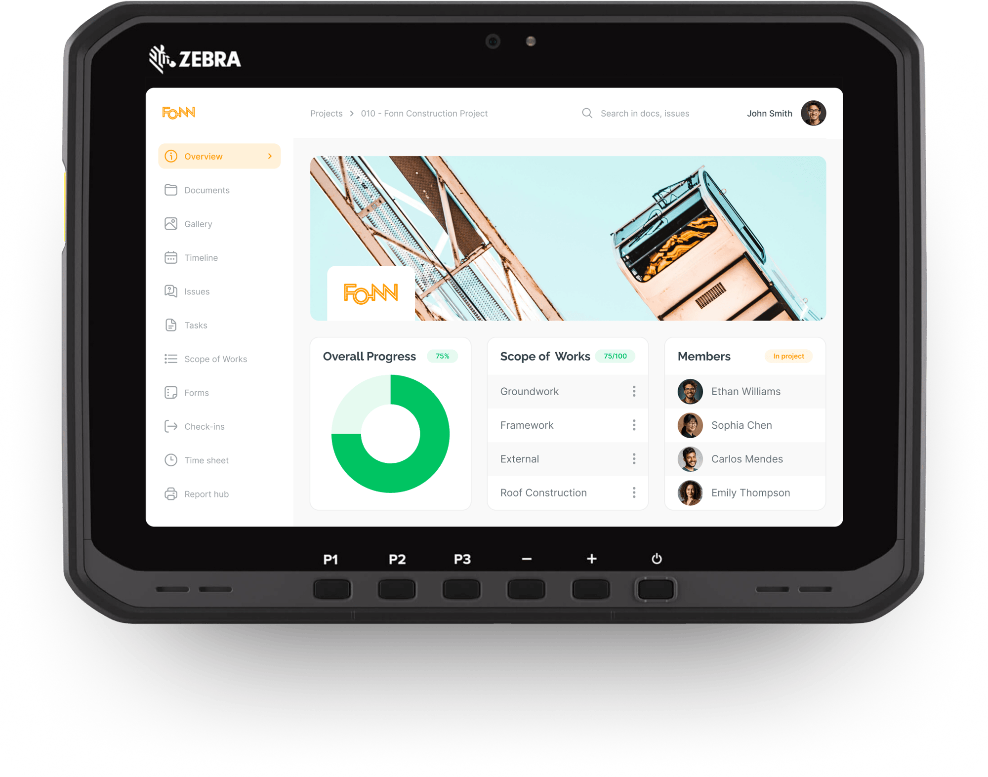 zebra dashboard